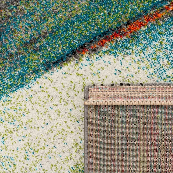 Paco Home Teppich Brillance 710, rechteckig, Höhe: 16 mm, Kurzflor, modernes Design, ideal im Wohnzimmer & Schlafzimmer – Bild 2