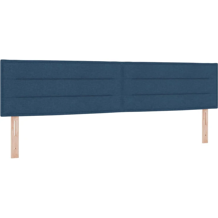 vidaXL Ottoman-Bett mit Matratze und LED Blau 200 x 200 cm Stoff 3456856 – Bild 5