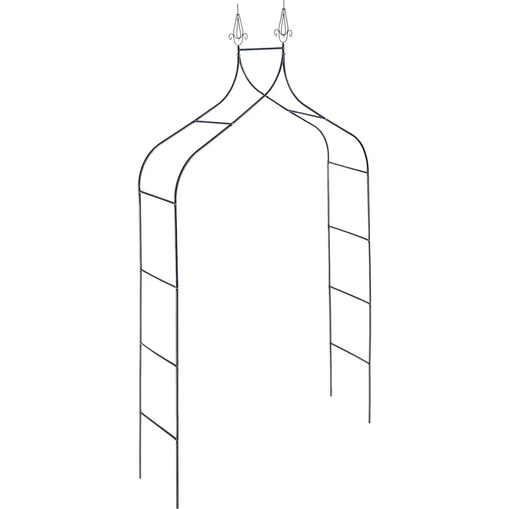 KADAX Gartenpergola aus Metall, 255 cm, Bogen, Blumenstütze für Rosen, Pflanzen, Kletterer – Bild 8
