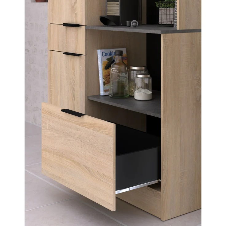 Buffet >Fumay 3< (3-teilig) Buffet 100x186x45, Theke 109x90x80, Beistelltisch 75x81x40 – Bild 5