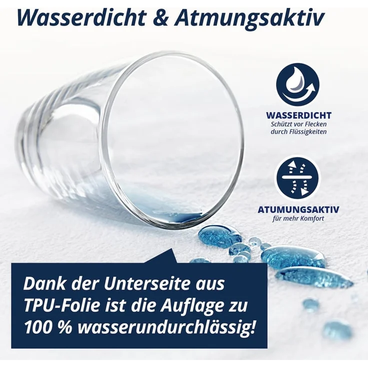 Matratzenschoner Wasserundurchlässige Matratzenauflage Lumaland – Bild 3