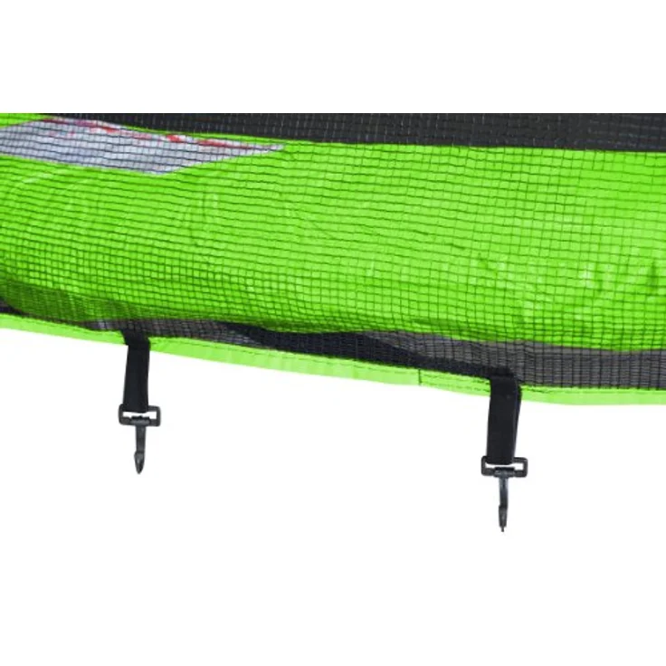 SixBros. SixJump 1,85 M Gartentrampolin Grün TG185/1572, inkl. Sicherheitsnetz, Leiter und Wetterplane, max. Traglast 100 kg – Bild 3