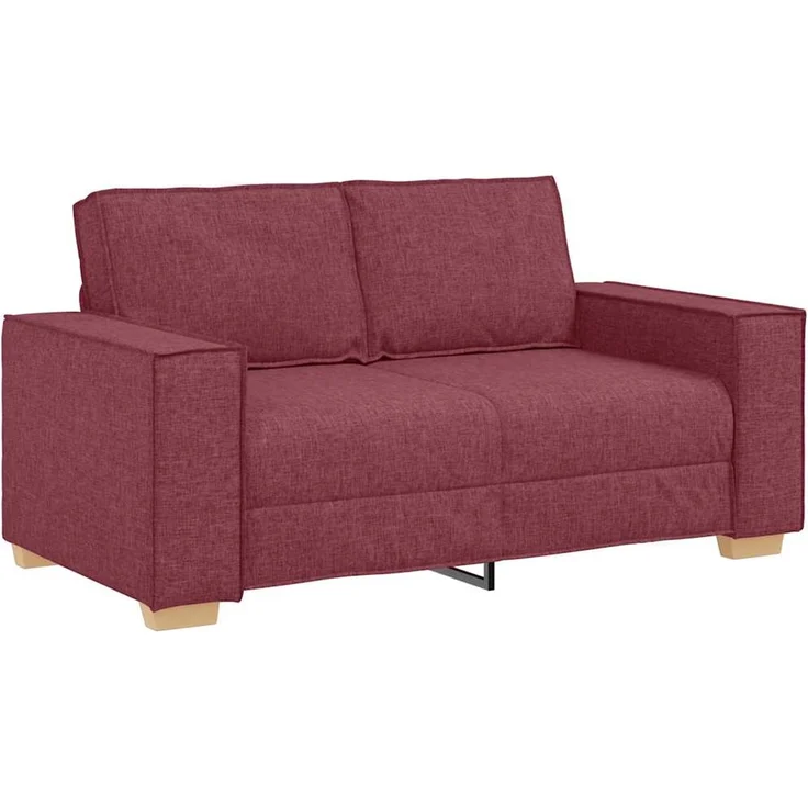 vidaXL 2-Sitzer Sofa Weinrot 160x78x84 cm Stoff 4104973 – Bild 1