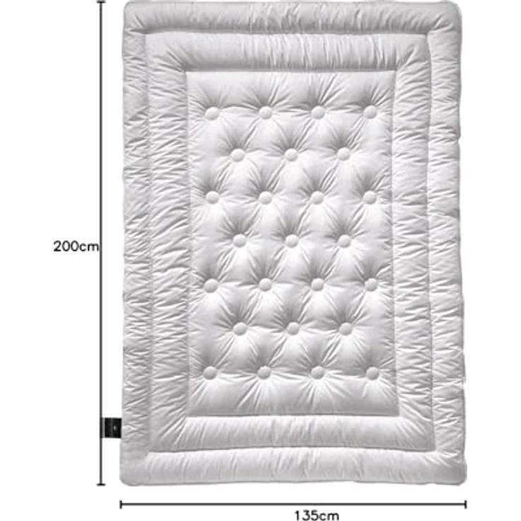 billerbeck 'Brilliant 342' Kamelhaardecke, Superlight, weiß, 135x200 – Bild 9
