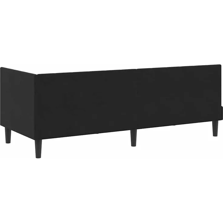 vidaXL Eckbettgestell mit Kopfteil Schwarz 80 cm x 200 cm Samt 42016333 – Bild 6