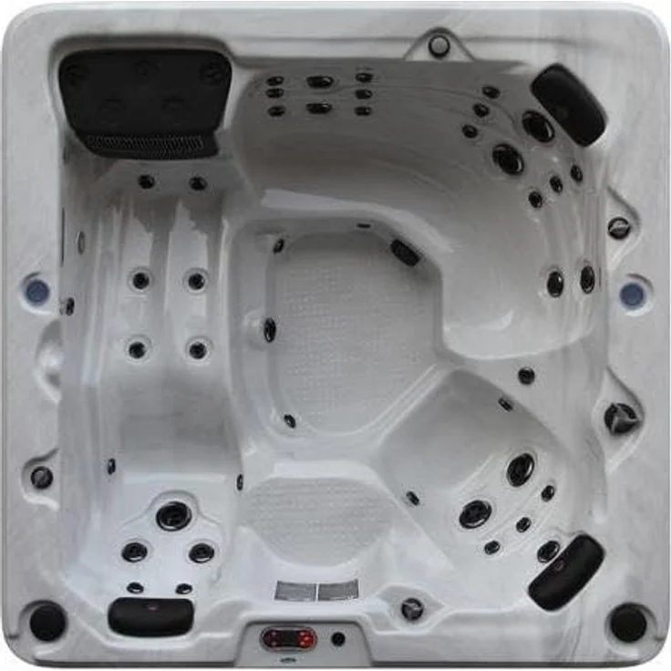 Canadian Spa Whirlpool Toronto UV, 6 Personen mit Abdeckhilfe, Stufe und 44 Düsen, energieeffizient – Bild 2