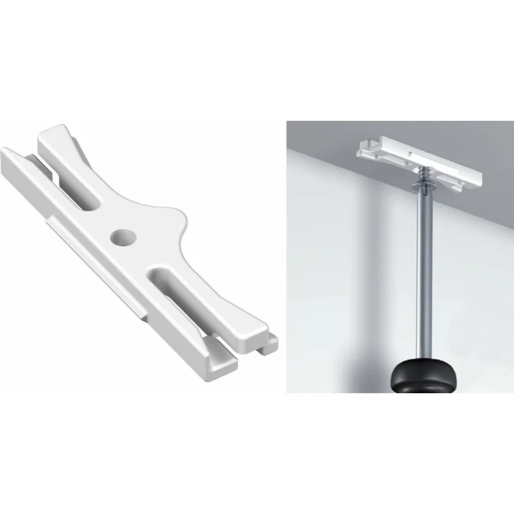 Garduna Gardinenschiene halbrunde Schleuderschiene, 1-läufig, Aluminium – Bild 3