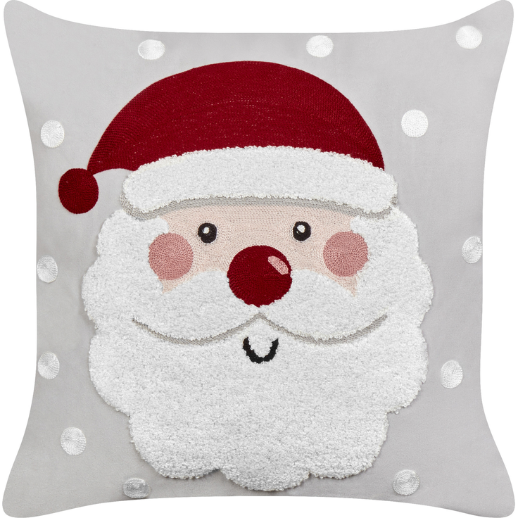 Dekokissen 2er Set SWEETENER 45 x 45 cm Samtstoff Grau – Bild 4