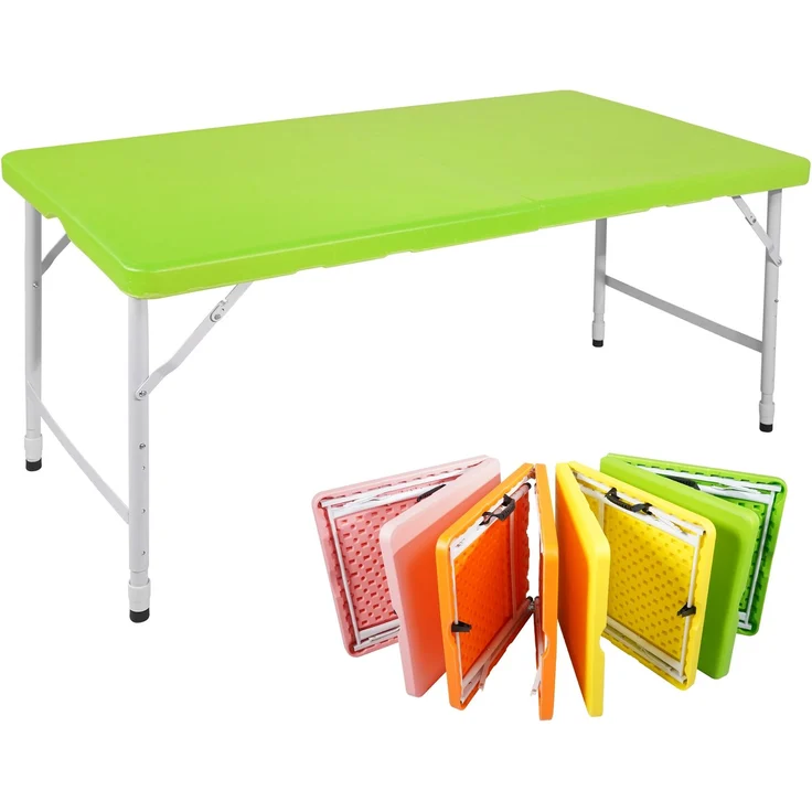 Abrihome Gartentisch 25 cm höhenverstellbar mit 135 kg Tragkraft, Grün, 74x61x125 cm – Bild 2