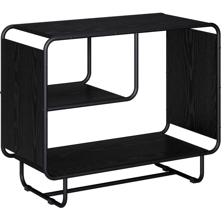 vidaXL Sideboard Schwarz Eichen-Optik 80 x 37.5 x 64.5 cm 8007930 – Bild 2