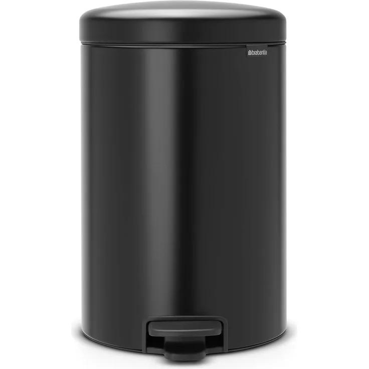 Brabantia 'NewIcon' Treteimer, Matt Black, 20 Liter