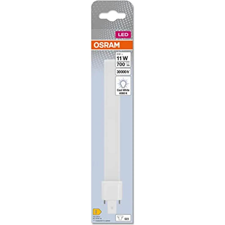 Osram DULUX S11 LED-Lampe für G23 Sockel, 6 Watt, 700 Lumen, Kaltweiß (4000K), Ersatz für herkömmliche 11W-Dulux Leuchtmittel – Bild 3