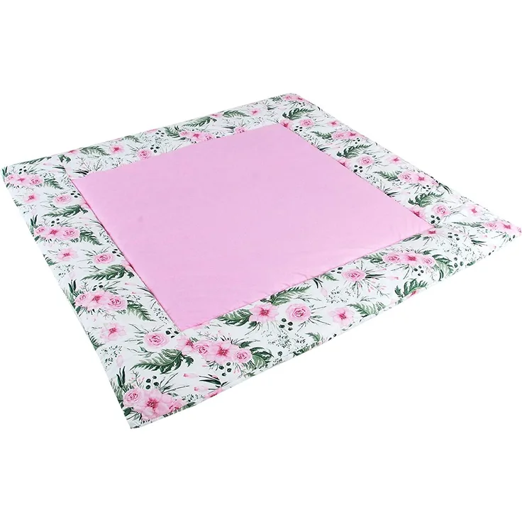 BabyLux 'Bluten' Krabbeldecke 110x110 cm, rosa