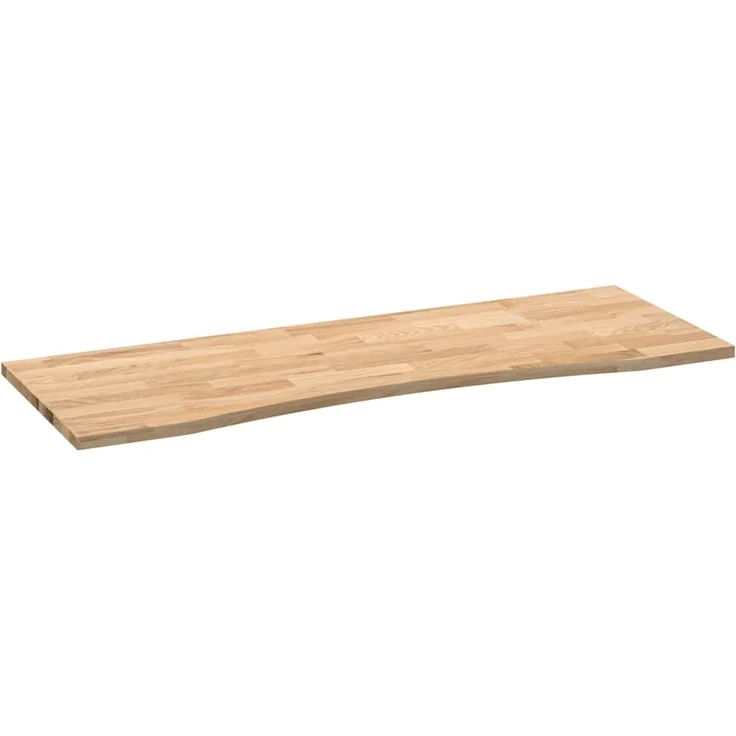 vidaXL Schreibtischplatte Unbehandelt 140x50x2,5 cm Massivholz Eiche 4009010 – Bild 4