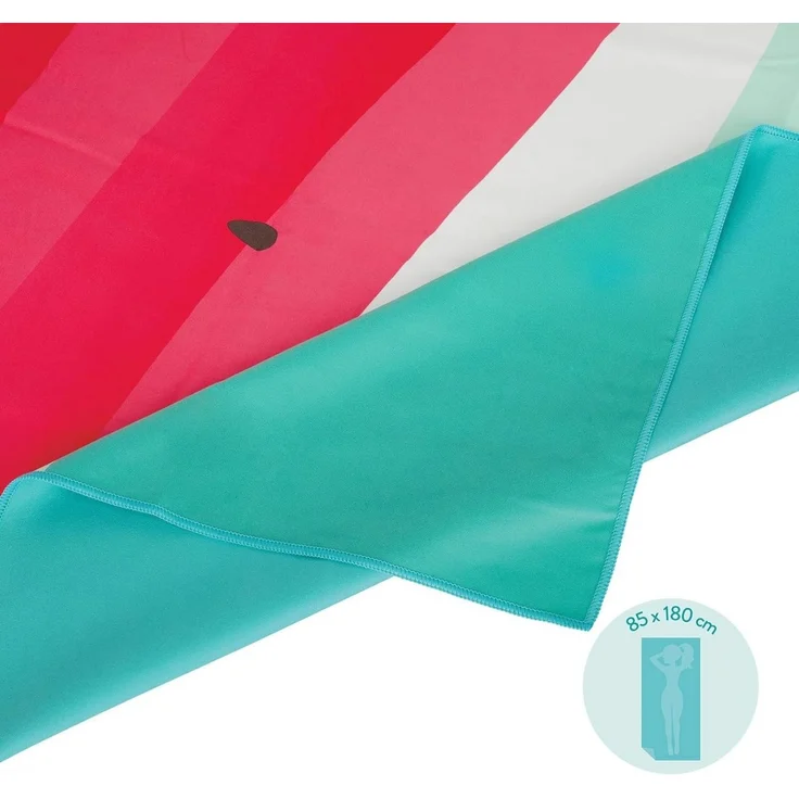 Legami Strandtuch Legami Mikrofaser-Strandtuch Watermelon 85x180 cm Pink – Bild 3