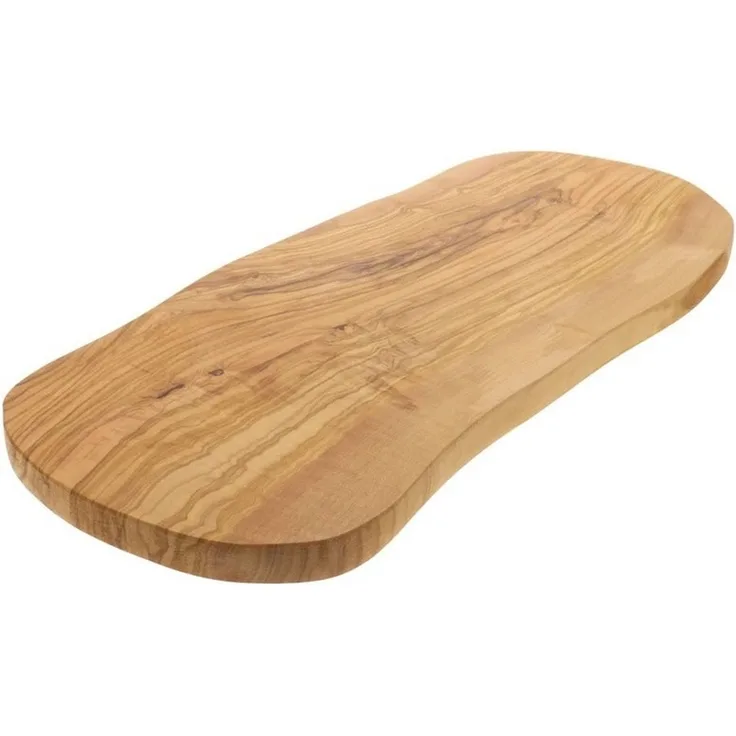 Hofmeister Schneidebrett Olivenholz Küchenbrett Holzbrett, Schneidebrett 50 x 20 x 2 cm