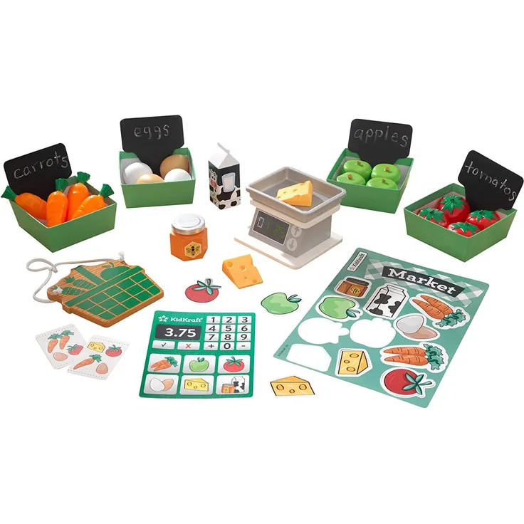 KidKraft 53540 Kochgeschirr-Set für Spielküchen, Silber
