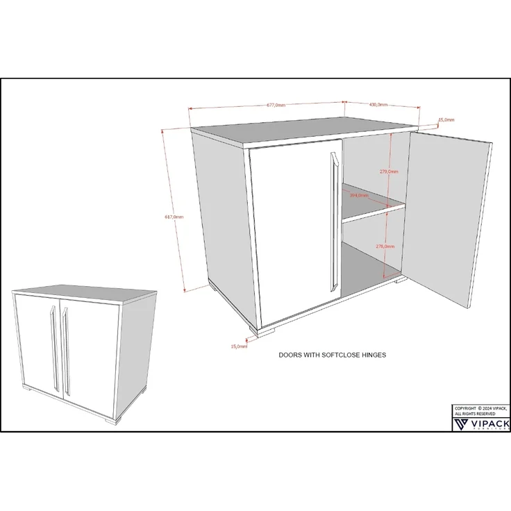 Halbhohes Bett mit Schreibtisch Kommoden Sam 98 x 219 x 116.6 cm – Bild 6