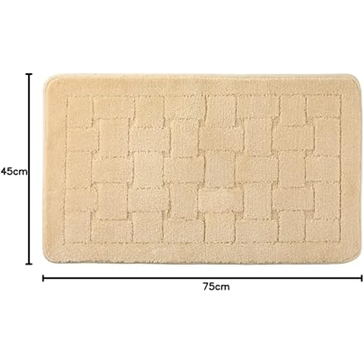 Emma Barclay Orkney Badematte, Kreuzschraffur, 45x75 cm, cremefarben – Bild 4