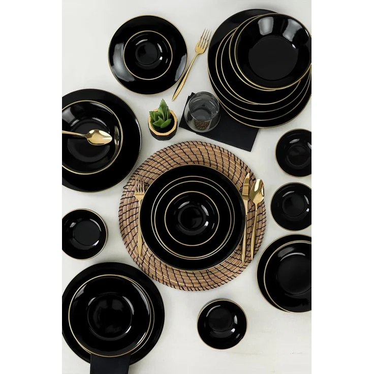 Hermia Concept Teller-Set 100% CERAMIC STONEWARE M1610 (24-tlg) – Bild 2