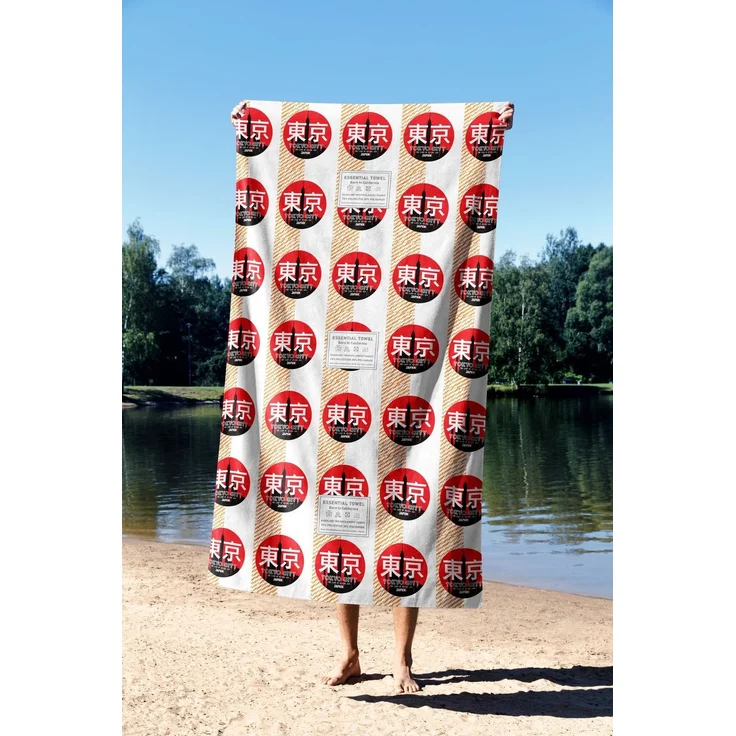 Mijolnir 'Tokyo Rising Sun 70' Strandtuch, Mehrfarbig, 70 x 130 cm – Bild 3