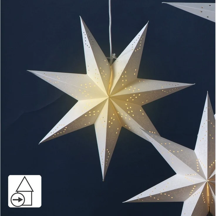 Best Season Papierstern "Sensy Star 55", Vierfarb-Karton, crème – Bild 2