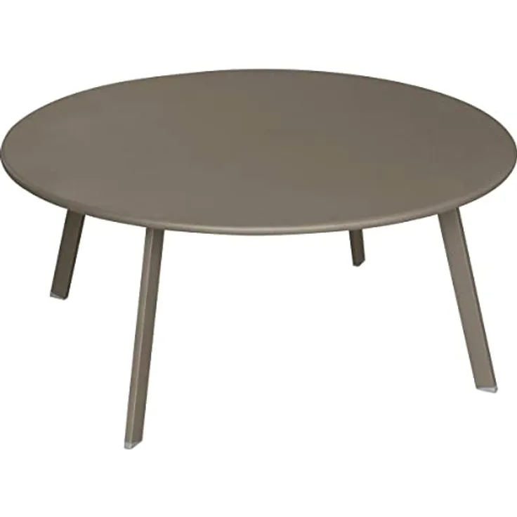 XXXL Gartentisch Saona, 90 cm, taupe, wetterfester Metalltisch mit einfachem Montagekonzept und hoher Materialqualität