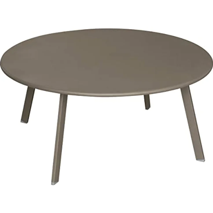 XXXL Gartentisch Saona, 90 cm, taupe, wetterfester Metalltisch mit einfachem Montagekonzept und hoher Materialqualität – Bild 1