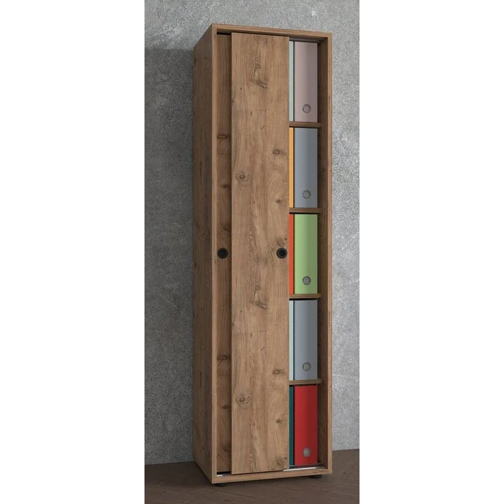 VCM Büroschrank Ulas 919825 Honig-Eiche H. 168 x B. 49 x T. 38 cm – Bild 3