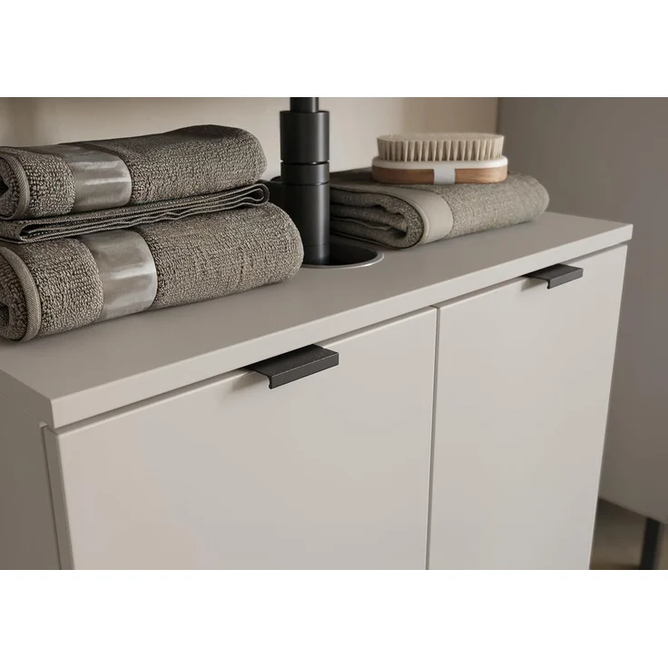 Germania Waschbeckenunterschrank GW-Arcena 1980-572, in Kaschmir, mit Metallfüßen, 60 x 56 x 34 cm (BxHxT) – Bild 6