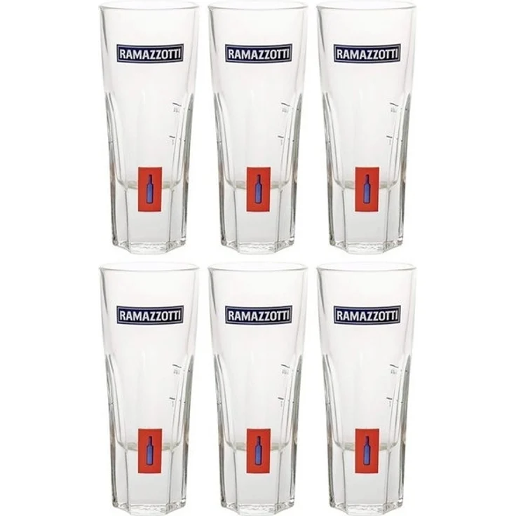 Ramazzotti Rastal Glas Gläserset - 6x Gläser 2/4cl geeicht – Bild 2