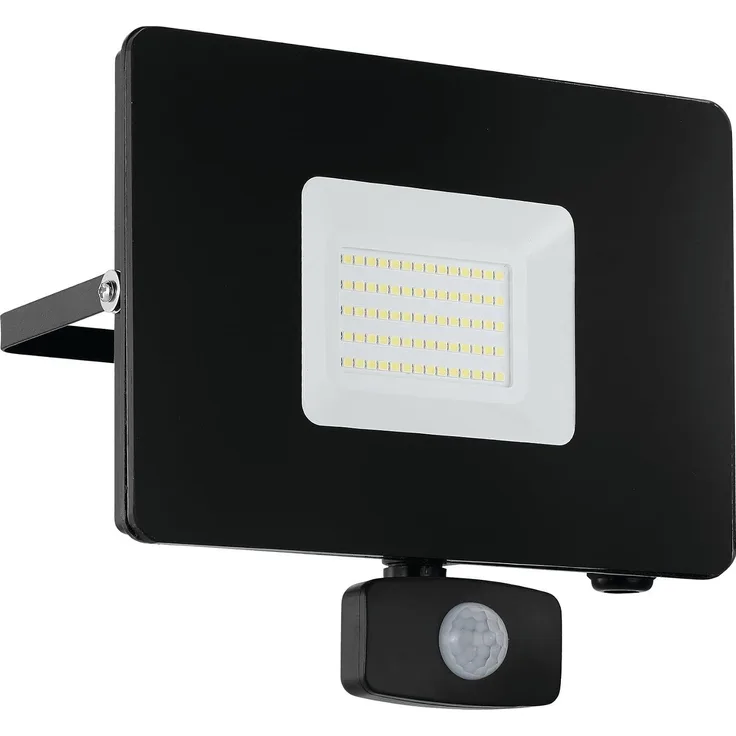 Eglo 97463 LED Outdoor Wandleuchte FAEDO 3 schwarz klar L:20,5cm H:20cm T:5cm Sensor IP44