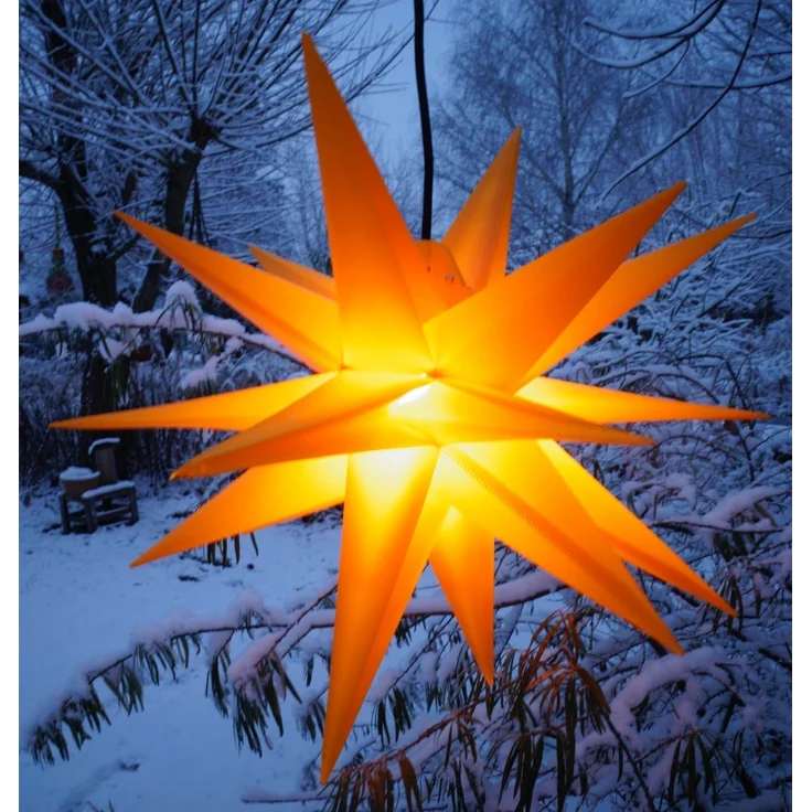Guru-Shop LED-Stern für außen 3D Außenstern Kaspar, Weihnachtsstern,., Leuchtmittel inklusive – Bild 1