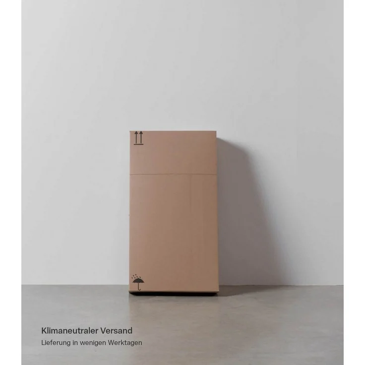 mokebo Hochschrank Der Kapitän (180x33x34 cm, in Kaschmir, mit 5 Einlegeböden) hoher Badschrank, Badezimmerschrank, Badregal in Beige Grau – Bild 3