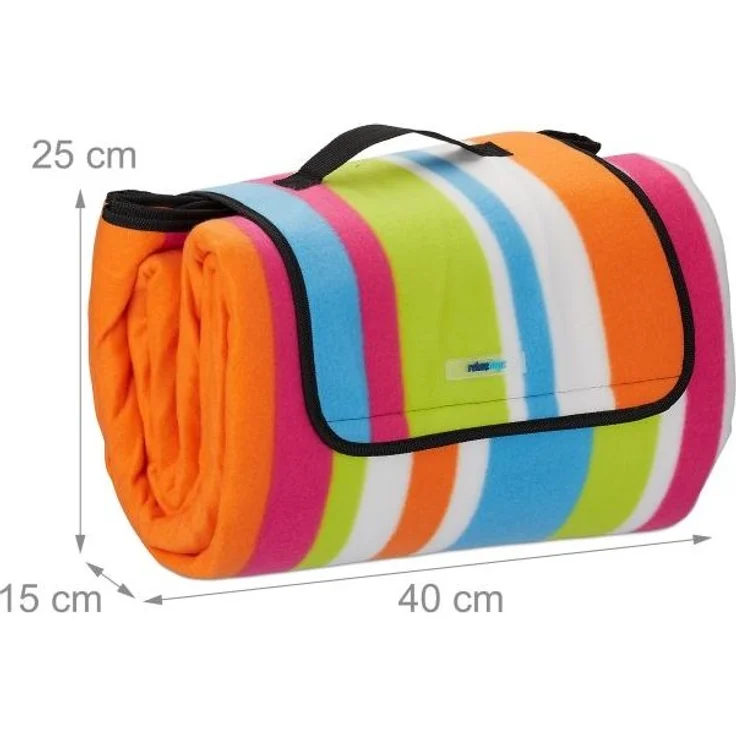 Picknickdecke bunte Streifen 10025983 – Bild 5