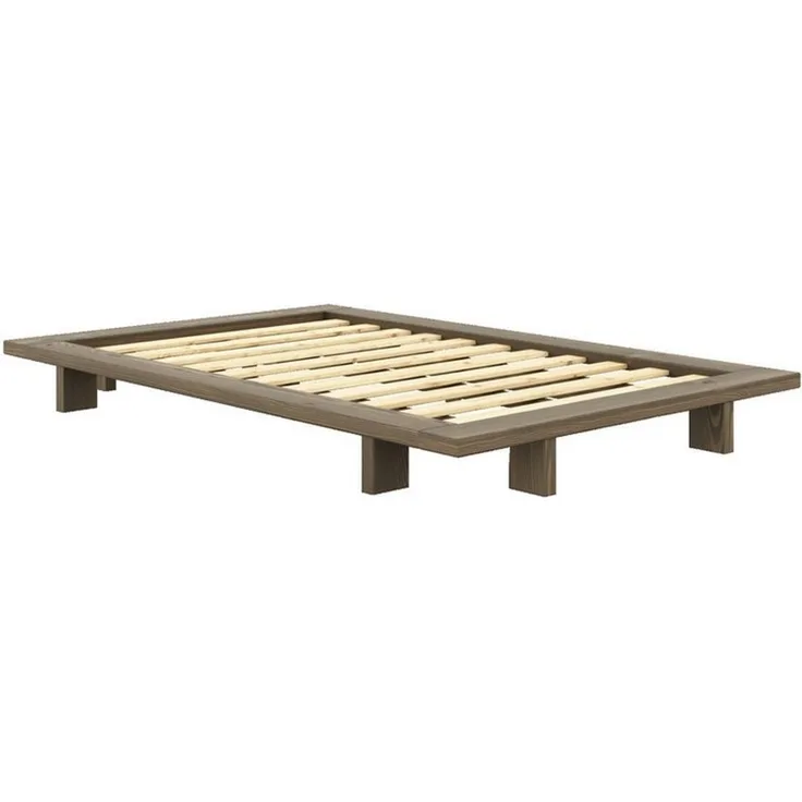 Karup Design Bettgestell Bettgestell JAPAN BED Futonbett aus FSC®-zertifiziertem Massivholz (Mit Lattenrost), zeitlos, bequem & in mehreren Farben und Größen erhältlich