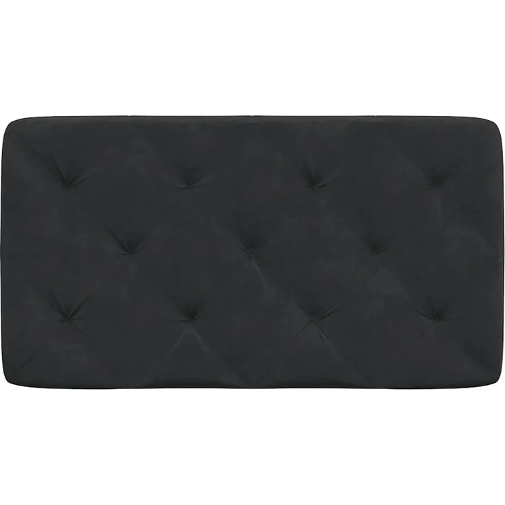 vidaXL Kopfteil-Kissen Schwarz 80 cm Samt 374704 – Bild 5