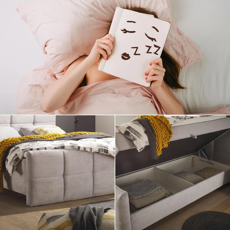 Boxbett Tijuana mit Bettkasten Breitcord – Bild 7