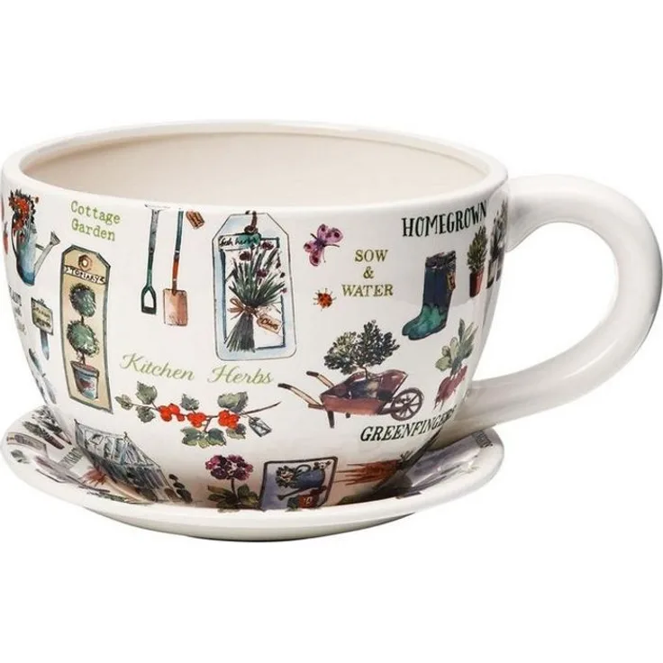 BUTLERS Blumentopf PLANT A CUP Pflanztasse Gartenkräuter