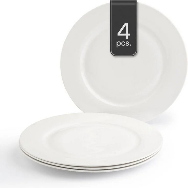 Home4You Speiseteller, Ø 26,5 cm, Bone China, Spülmaschinenfest, (4 St) – Bild 1