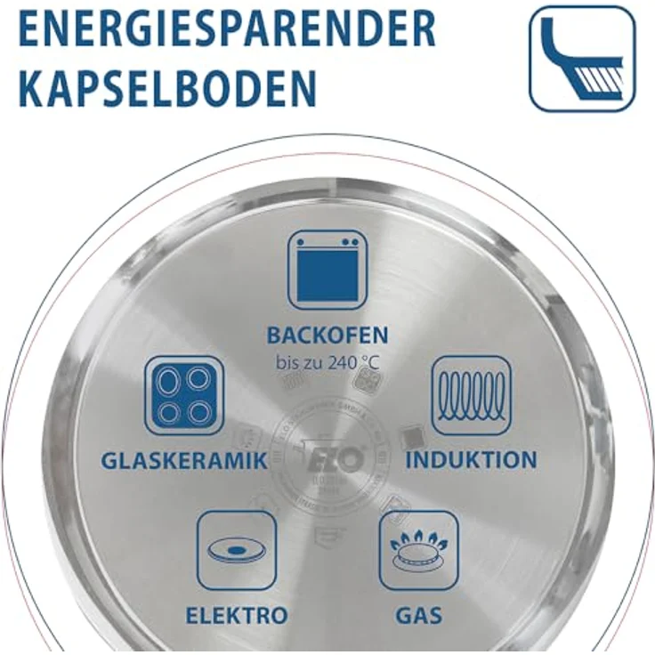 ELO Bratpfanne PROFI THERM D 24 cm silber Pfannen-Set Pfanne Pfannenset – Bild 8