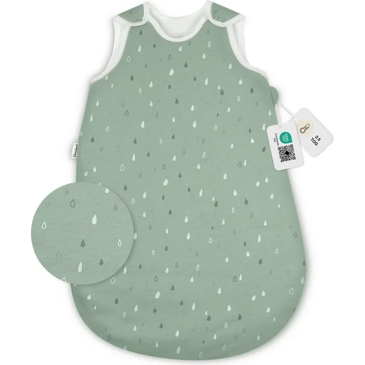 Ehrenkind Ganzjahresschlafsack Schlafsack Rund 2.5 TOG, Bio-Baumwolle, Baby Schlafsack (Standard 100 by OEKO-TEX, 100% Bio-Baumwolle, Ganzjahresschlafsack, 2.5 TOG), Schlafsack Baby 2.5 TOG, Babyschlafsack