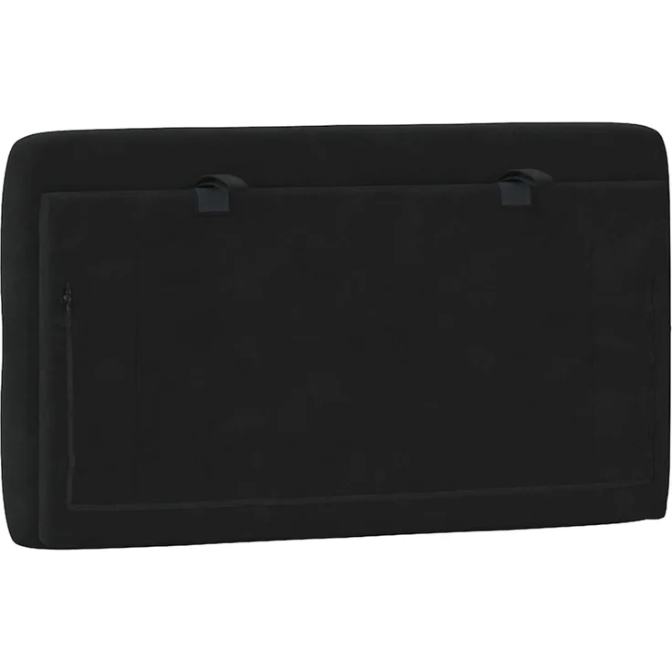 vidaXL Kopfteil-Kissen Schwarz 80 cm Samt 374704 – Bild 7