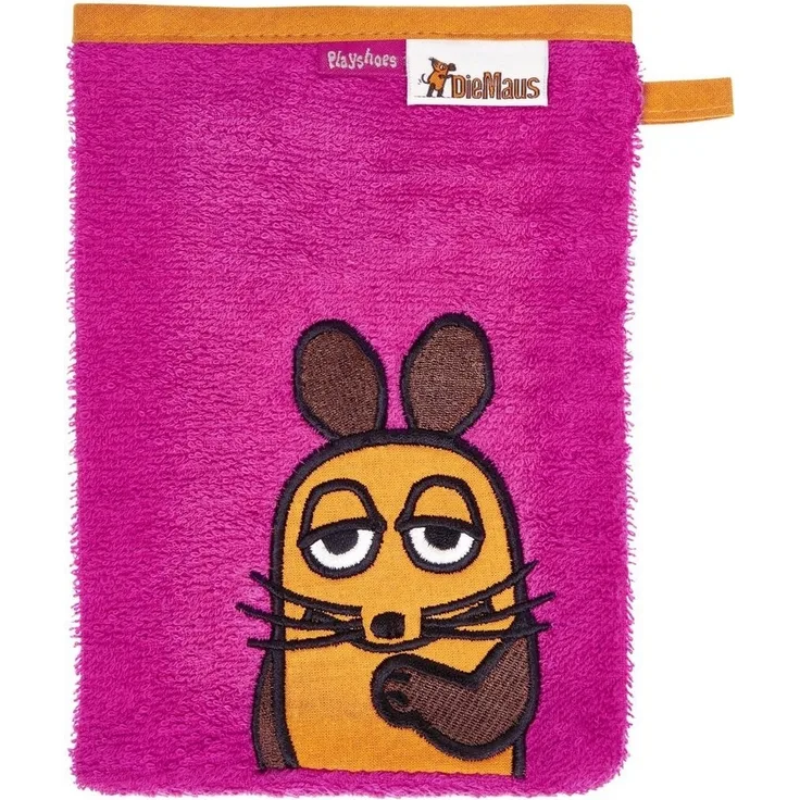 Playshoes Waschhandschuh Frottee-Waschhandschuh DIE MAUS