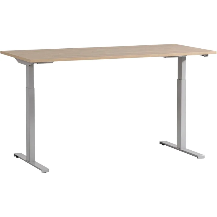 Schildmeyer Antero 701870 Schreibtisch höhenverstellbar, Eiche hell Dekor, 160 x 75 x 71-121 cm – Bild 3
