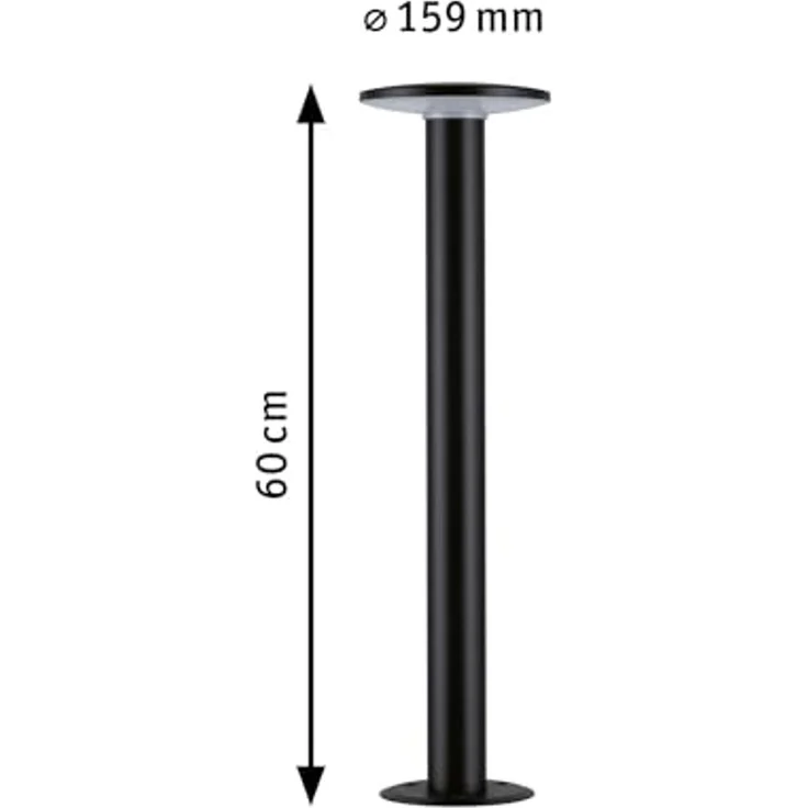 Paulmann 94756 LED Pollerleuchte Zigbee Plate RGBW Anthrazit – Bild 5