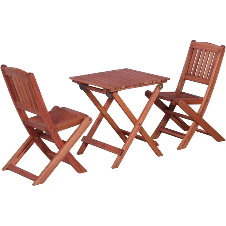 vidaXL 3-tlg. Bistro-Set für Kinder Massivholz Eukalyptus 45586