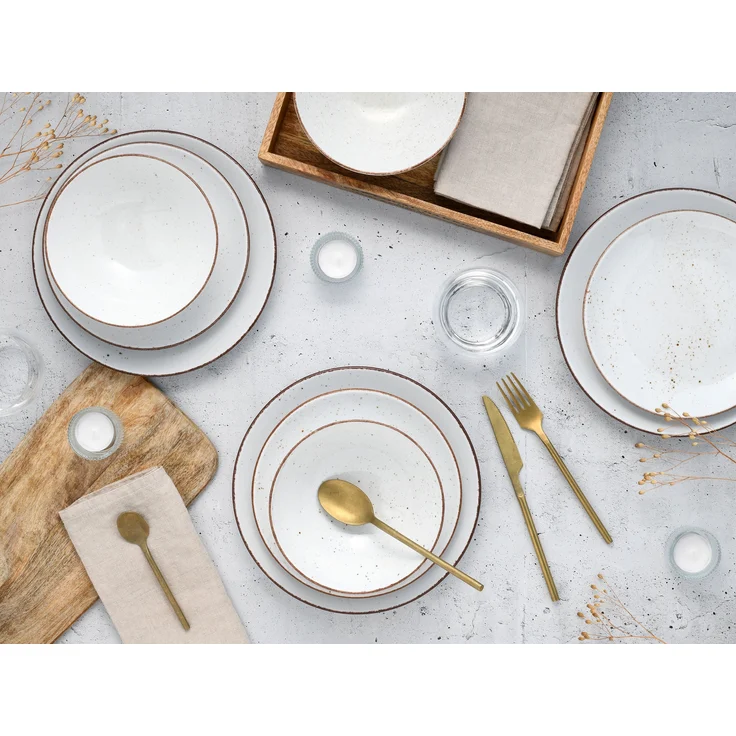Vintage Nature Weiss, Tellerset 12-tlg (mo) – Bild 5