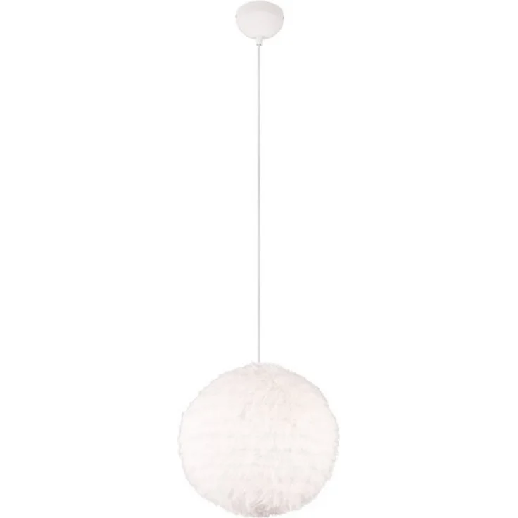 lightling Pendelleuchte Frieda, ohne Leuchtmittel, Schirm aus Plüsch, Höhe anpassbar, E27 – Bild 4