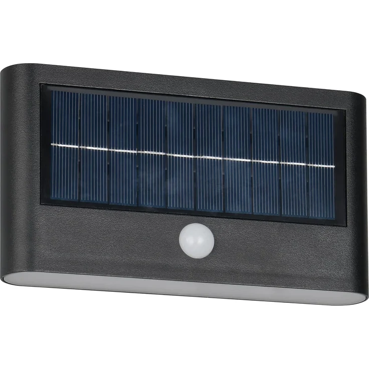 Solar Außenwandleuchte RAMOS auch per USB aufladbar mit Bewegungsmelder, B: 18cm – Bild 1